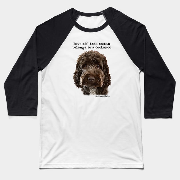 Cockapoo Dog Baseball T-Shirt by WoofnDoodle 